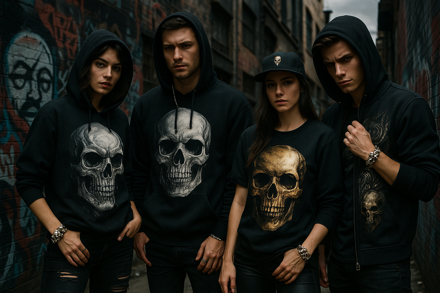 At Best Skull Designs, we’re dedicated to empowering individuals who dare to be bold. Founded with a passion for edgy aesthetics, our brand delivers skull-inspired streetwear and accessories crafted for both men and women. From dynamic hoodies and sweatshirts to statement bracelets, each piece blends artistic flair with gritty urban style and uncompromising quality